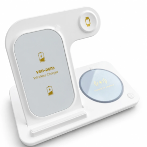 شارژر بی‌سیم 3 در 1 VEN‑DENS Wireless Charger مدل VD-WLC014
