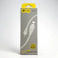 کابل شارژ و انتقال داده Micro USB ساساتری مدل S01V فست شارژ 6 آمپر 1 متری