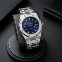 ساعت مچی مردانه اودمار پیگه Royal Oak صفحه آبی استیل