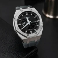 ساعت مچی مردانه شرکتی G-SHOCK کاسیو مدل GA-2100 نقره‌ای