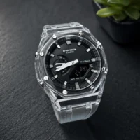 ساعت مچی مردانه شرکتی G-SHOCK کاسیو مدل GA-2100 کریستالی شفاف