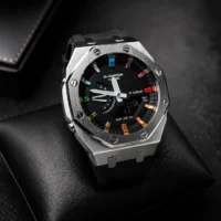 ساعت مچی مردانه جی شاک 2100 شرکتی کاسیو مدل Rainbow Bezel