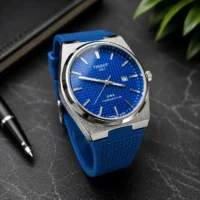 ساعت مچی مردانه TISSOT PRX Powermatic 80 بند سیلیکونی آبی شرکتی