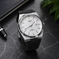 ساعت مچی مردانه TISSOT PRX Powermatic 80 بند سیلیکونی مشکی شرکتی
