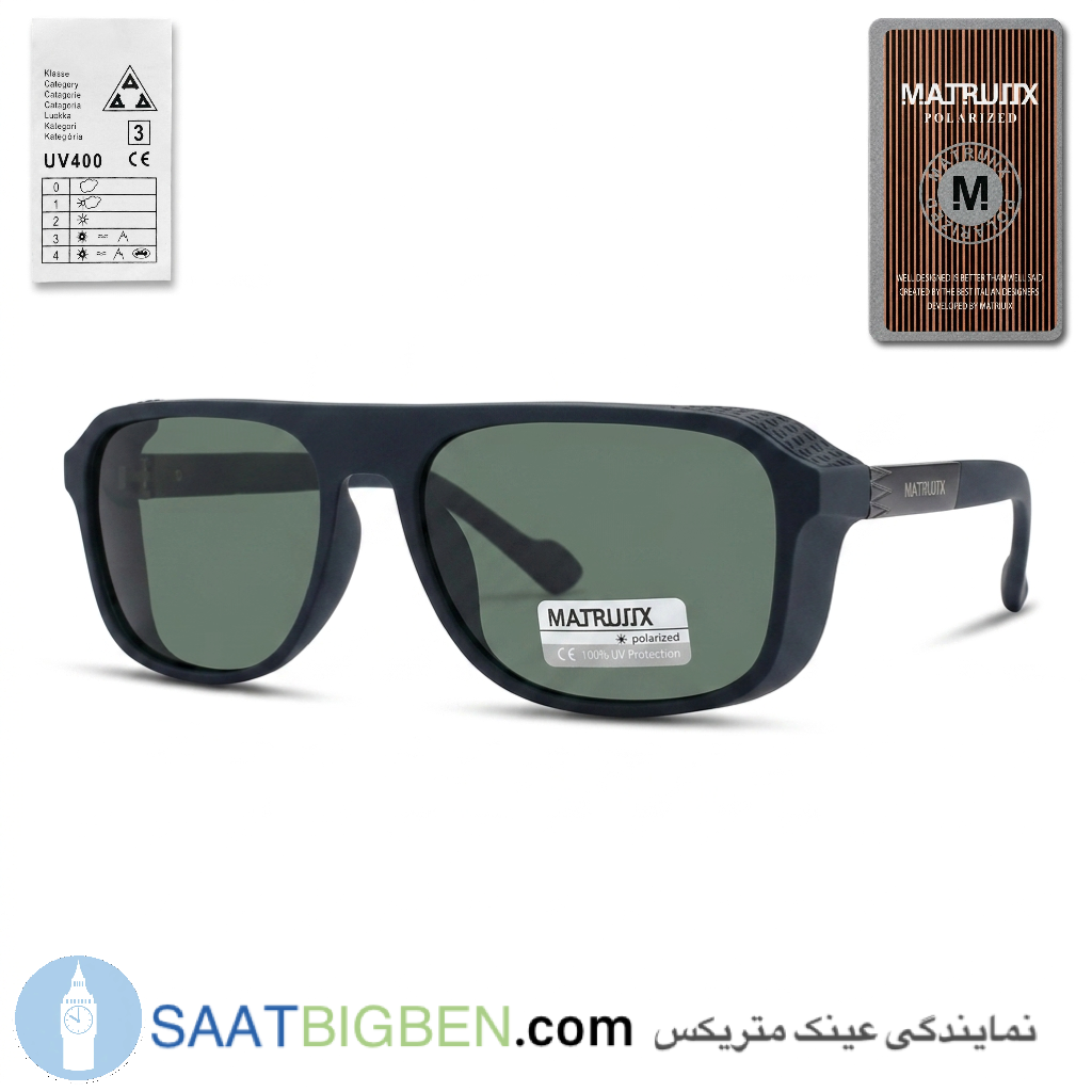 عینک آفتابی برند ماتریکس | MATRUIIX مدل 54T18-135 مشکی